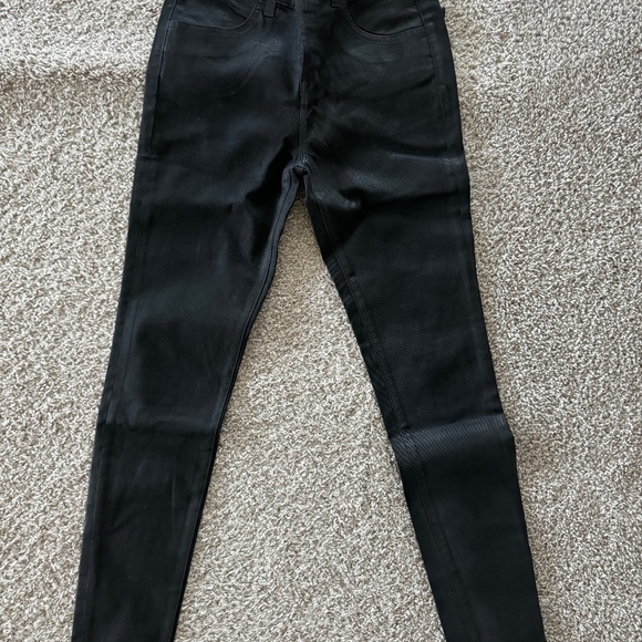 J Brand Maria coated skinny jeans in Ozzy (black) Sz 27 - Picture 1 of 3